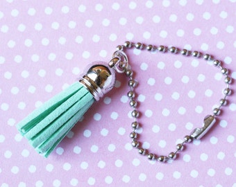 Mint Tassel Planner Charm - Filofax, Kikki K, Stationery