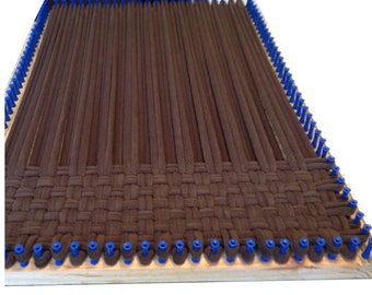 ADJUSTABLE Loom Pattern, DIY, complete pattern to make loom for loop or continuous fabric weaving, ADJUSTABLE from Potholder to bathmat size