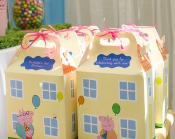 Peppa Pig House Favor Box *Read Description Before Ordering*