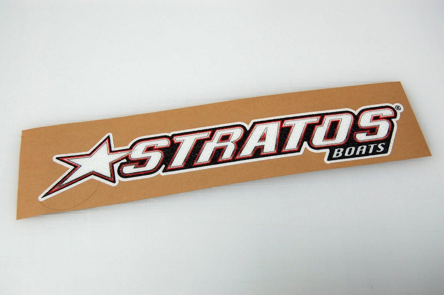 Stratos Boats Bass Boat Carpet Graphic Decal Logo