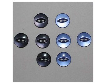 40 x buttons basic 14 mm 2 holes set E - 000803
