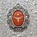 Texas Oval Charm Domed Glass Rhinestone Accessories Create Your Own NCAA Logo Necklace Or Bracelet Longhorns Fan Gear Officially Licensed