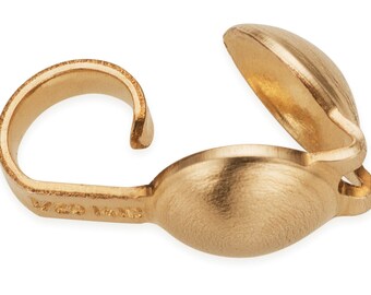 10 Pc 14K Gold Filled Clamshells (GF00CLAMSH)
