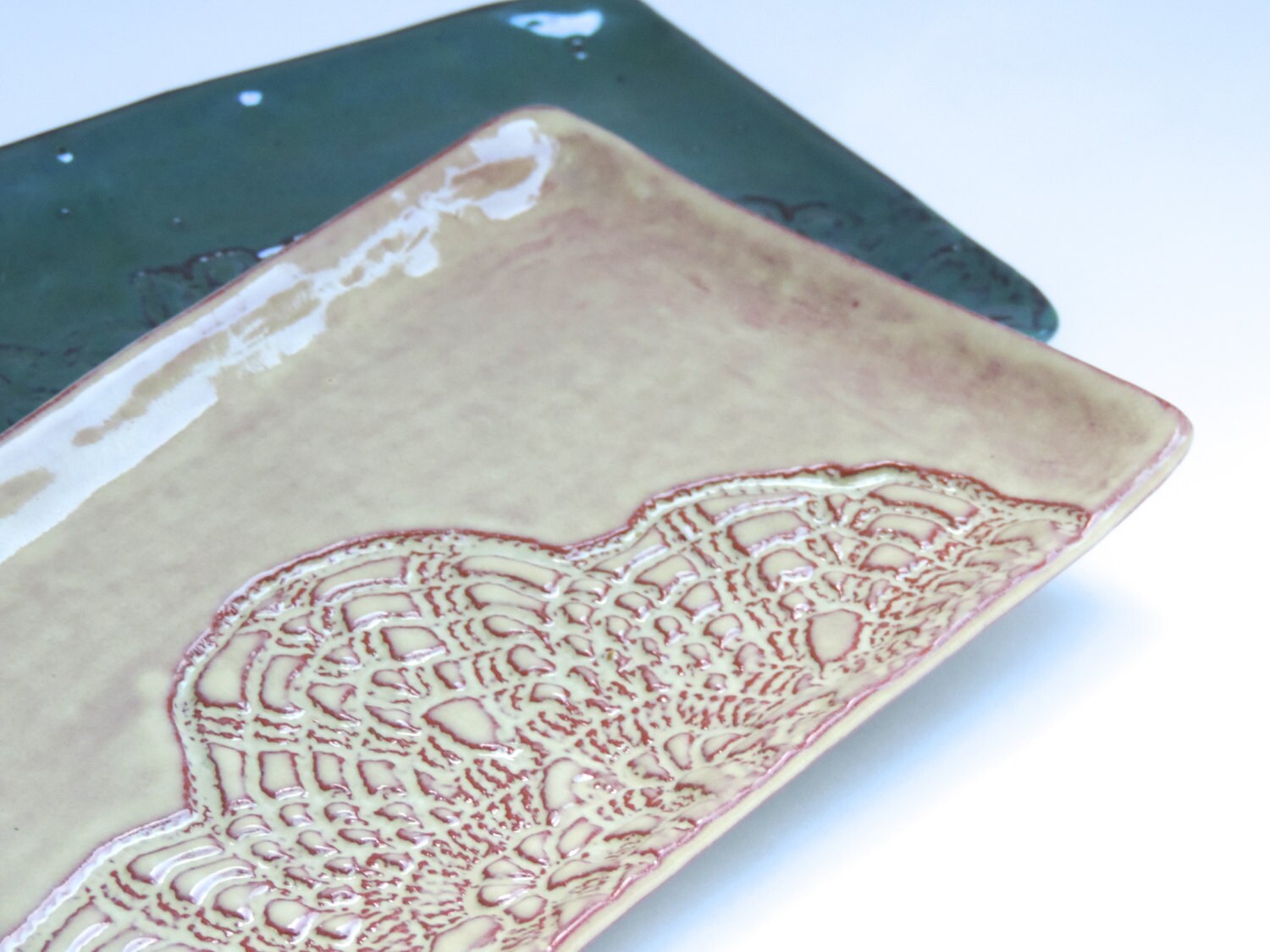 Medium Rectangular Ceramic Platter handmade pottery ceramic