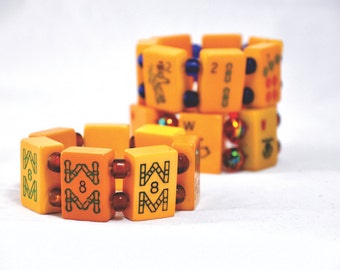 1940's bakelite mahjong bracelets