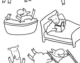 Where is the Green Sheep colour in pages