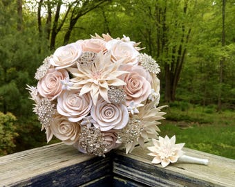 Clay Wedding Bouquet - Clay Bouquet - Custom Clay Bouquet - Custom Floral Bouquet - Alternative Wedding Bouquet - Floral Bouquet - DEPOSIT