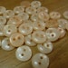 20 Peach Drops Round Buttons Size 3/8"