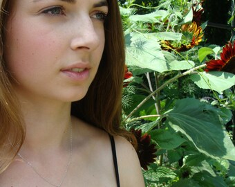 Pressed Petal Dahlia Necklace