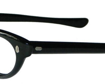 Vintage Black Cat Eye Eyeglass Frames Never Used