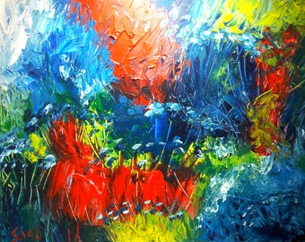 On the Moors. contemporary abstract painting canvas art acrylic contemporary abstract art