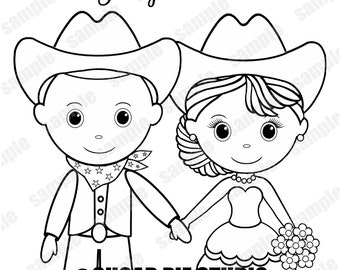 Wedding coloring book activity book Printable Personalized Wedding coloring book activity book Printable Personalized