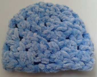 Super Soft Premature Baby Beanie. Crocheted Beanie For A Preemie!
