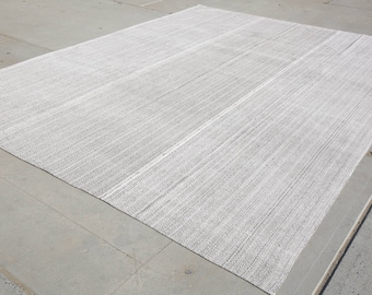 White Black Kilim Rug,10'3''x13'2''Feet,White Rug,Flatweave Rug,Kilim Rug,403x315,Vintage Rug,Oversized White Rug,Large Kilim Rug,Kilim,1378