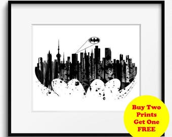 oklahoma city skyline watercolor art print 739 oklahoma city