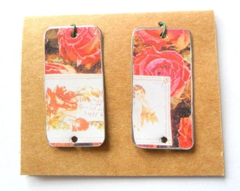 Recycled Cookie Tin Earring Findings