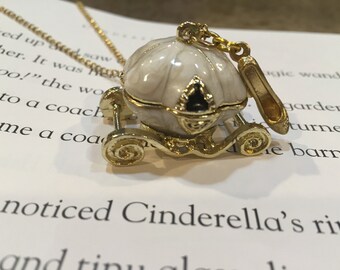Cinderella's Pumpkin Coach - Fairy Tale Necklace