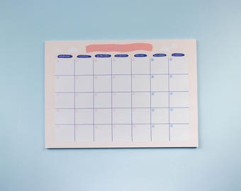 Monthly open calendar ~ Frannerd
