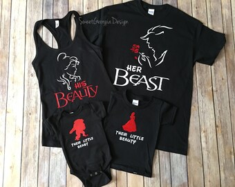 Their Little Beauty and Beast Shirts/Onesie!