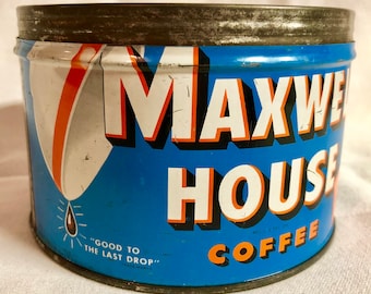 Vintage Maxwell House Coffee Tin
