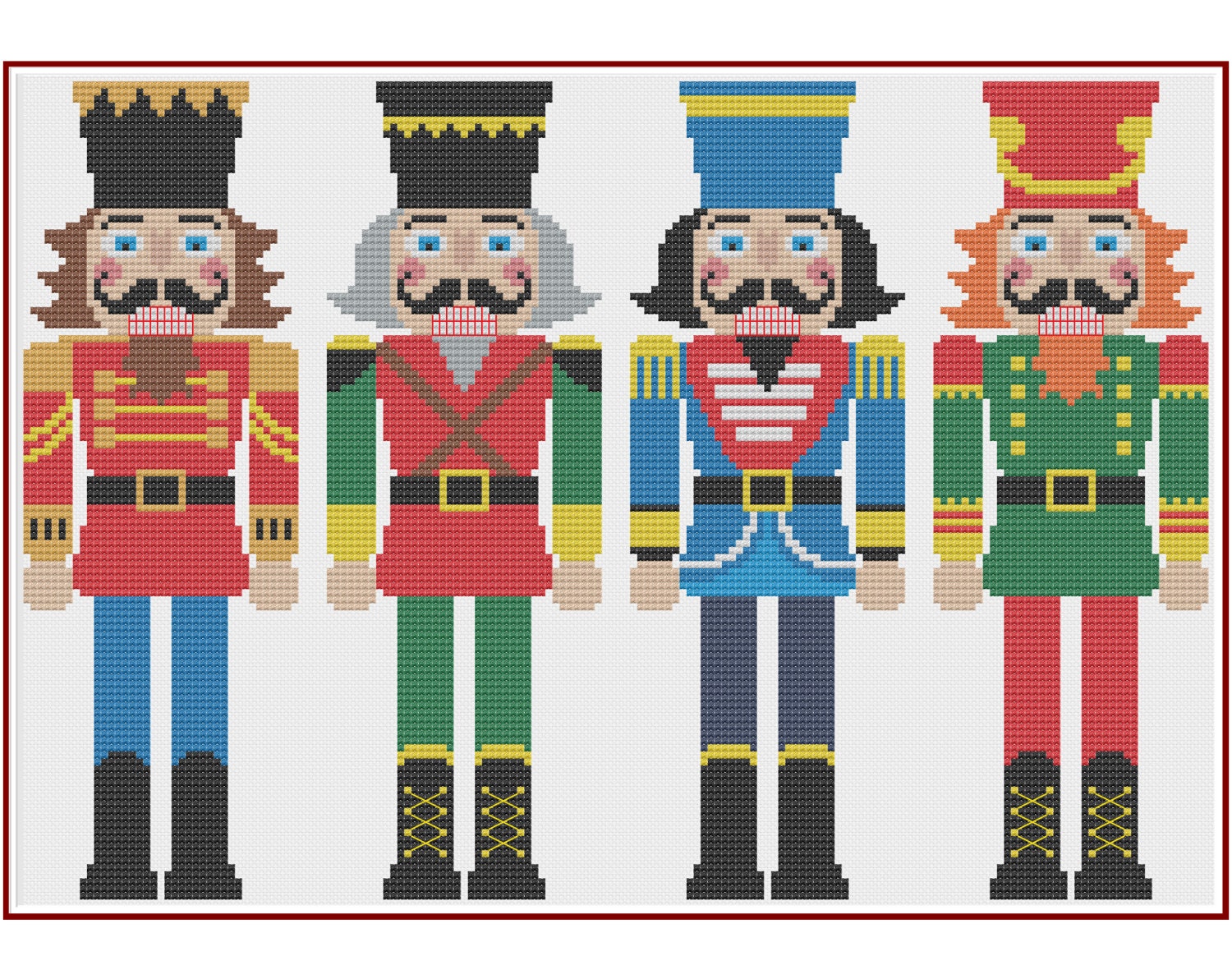 Nutcracker Counted Cross Stitch Pattern X-Stitch PDF