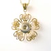 Bright Gold Filigree Flower Snap Charm Necklace Fits 18-20mm Ginger Snaps, Noosa, Magnolia & Vine, Others