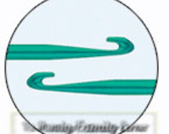 Double Afghan hook / double Tunisian Crochet Hook: Inox/Prym metal double hook. Size from 2 to 6mm. Straight cro-hooks. DSH(P2)