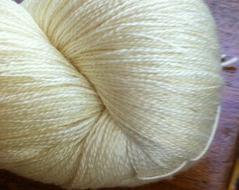 LACE SW Merino Silk Undyed Yarn,Gossamer Lace Undyed Yarn Blank, Undyed Lace Yarn, Merino Mulberry Silk Yarn