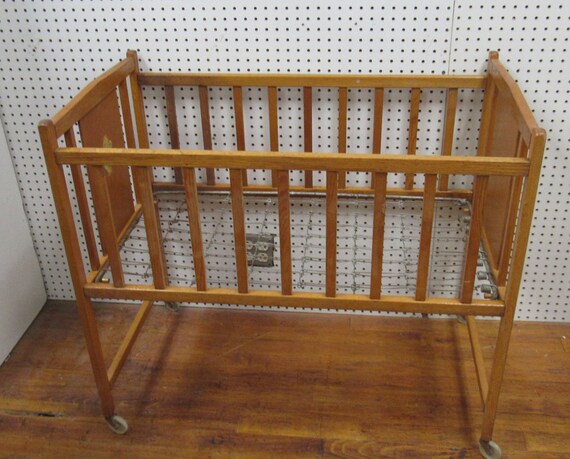 Antique baby crib