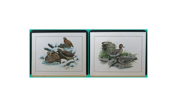 2 Don Balke Wildlife Lithograph Prints . Bobwhite Quail and