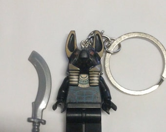 Anubis Mini Figure Key Chain Lego Handmade