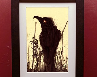 Splatter Bird Archival Art Print