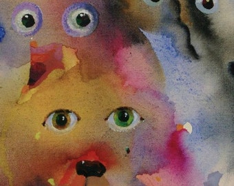 Original watercolor painting. 42 x 29,7 cm, 2014