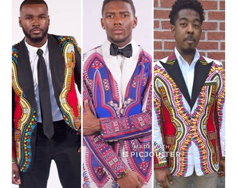 African clothing, Ankara Men Blazer, African Print Jacket, men Blazer/Jackets, Dashiki Men Suit/Blazer, African Men Jackets, Men's Jacket
