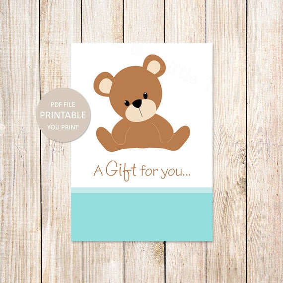 teddy bear gift tags favor tags stickers labels baby