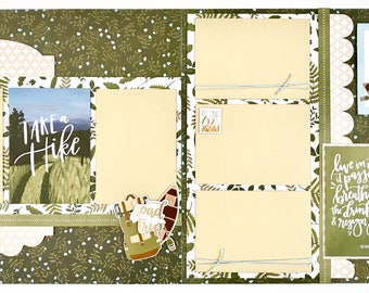 Take A Hike 2 Page Scrapbook Page Kit