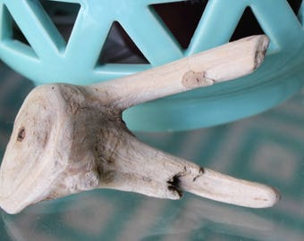 Peace Sign Driftwood Piece - Natural Surf Tumbled Unique Drift wood , Boho Beach Decor and Natural Art supply