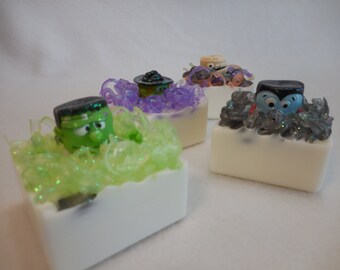 Halloween Soap - Monster Soap - Vampire Soap - Frankenstein Soap - Witch Soap - Castile Soap - Non Edible Halloween Treats - Trick or Treat