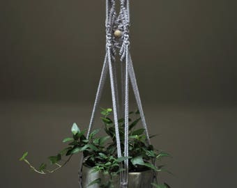 Lilac Hanging Planter, Macrame Plant Hanger, Macrame Plant Holder, Modern Macrame, Boho Home Decor, Housewarming Gift