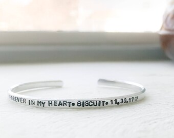 Pet memorial bracelet, Dog memorial jewelry, Memorial pet bracelet, Pet loss bracelet, Dog memorial dog, Cat memorial cat, Pet sympathy pet
