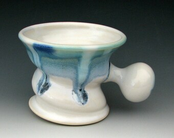 STONEWARE SHAVING MUG #16 - Shaving Bowl - Shaving Dish - Shaving Cup - Ceramic Shaving Mug - Shaving Soap - Lather - Razor - Studio Pottery