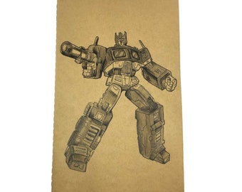 Moleskine - Personalized notebook with Transformers Optimus Prime. size Large