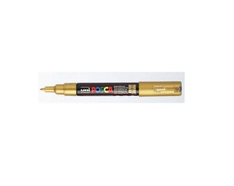 POSCA marker Gold 1 mm extra fine cone tip - Ref PC1MC gold - until the stock!