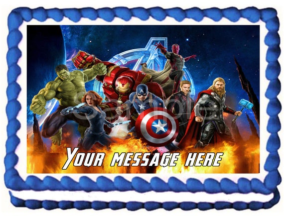 THE AVENGERS Image Edible cake topper decoration