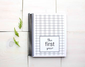 MODERN BABY BOOK, Baby Memory Book, Baby Shower Gift, Baby Gift, Baby Shower, Baby Album, Keepsake Baby Book