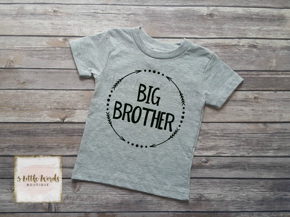 big brother shirt little brother shirt or onesie personalized creations of grace toddler size chart