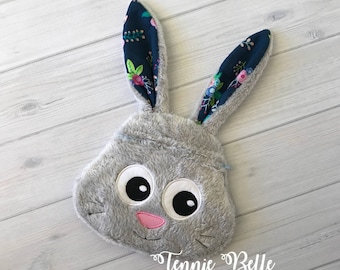 Bunny Rabbit Zipper Pouch, Clutch, Bag- Accessory