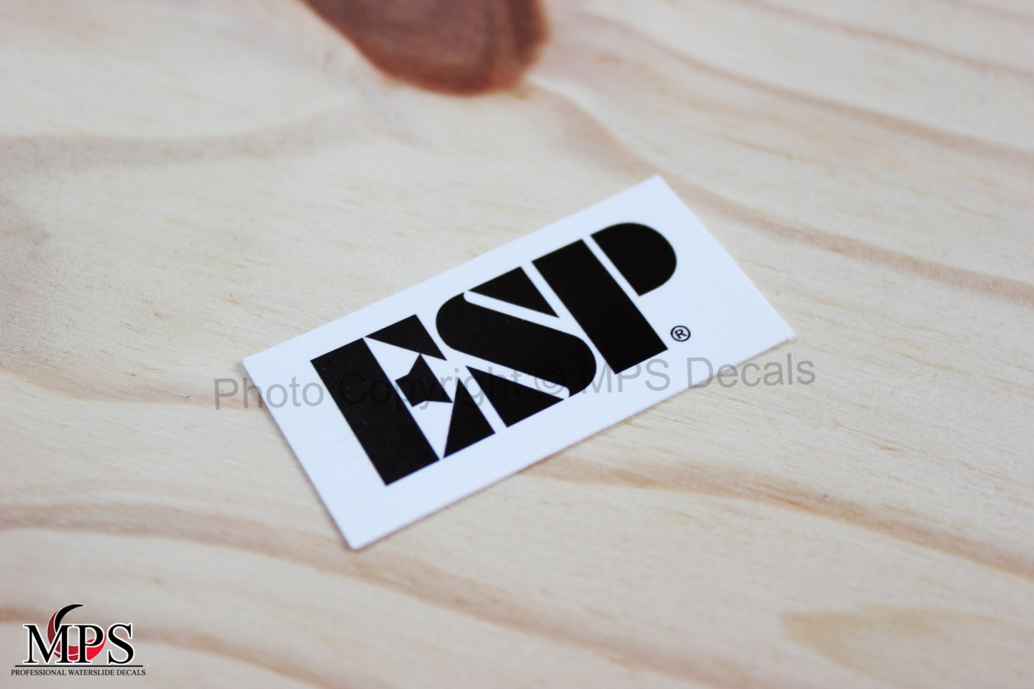ESP Guitar Headstock Waterslide Decal