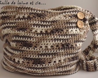 Crochet tote bag / handall bag