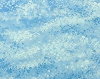 Blue Quilt Fabric, Tmeless Treasures Cabin C3989 Sky, Blue Water Landscape Quilt Fabric, Blue Quilt Blender Fabric, Cotton